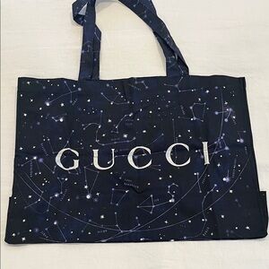Gucci Dark Blue Starry Tote Bag